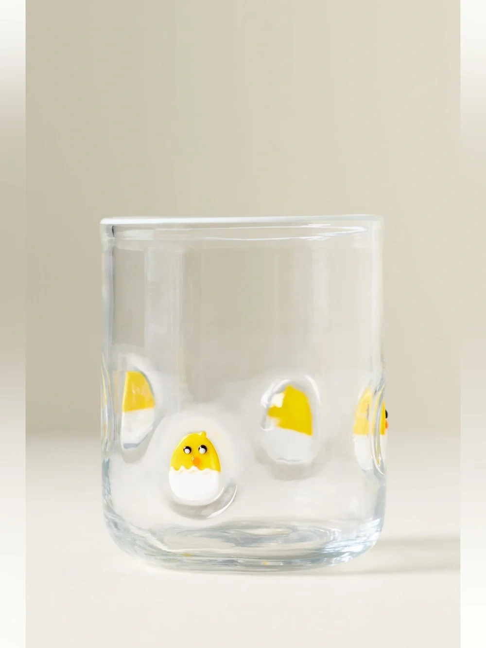 🐥Anthropologie Icon Juice Glass New Farm Baby Chick Egg